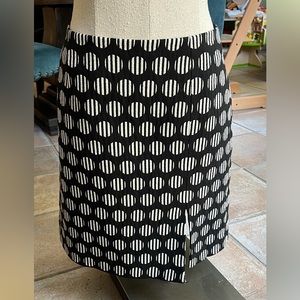 W by Worth black and white patterened skirt